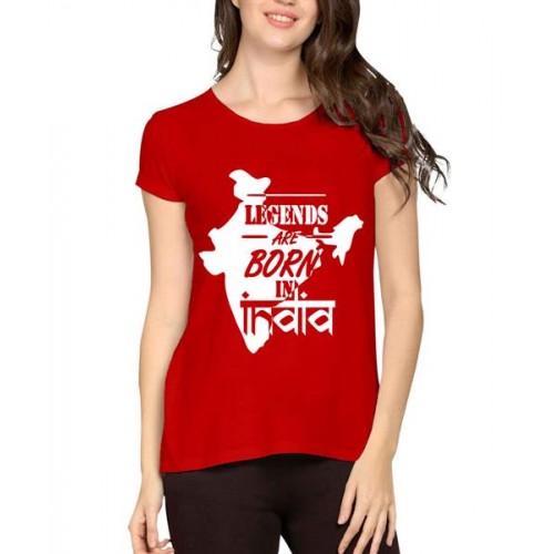 Legends Are Born In India Graphic Printed T-shirt