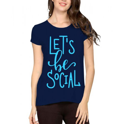 Let's Be Social Graphic Printed T-shirt