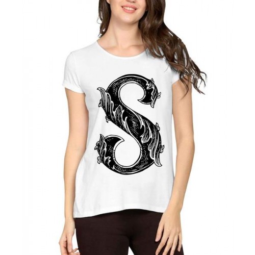 Letter S With Wings Graphic Printed T-shirt