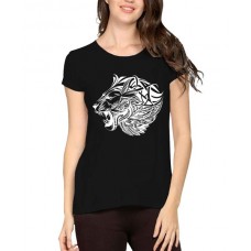Lion Face Graphic Printed T-shirt