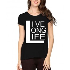 Live Long Life Graphic Printed T-shirt