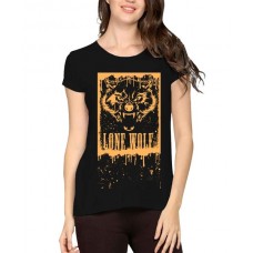 Lone Wolf Graphic Printed T-shirt