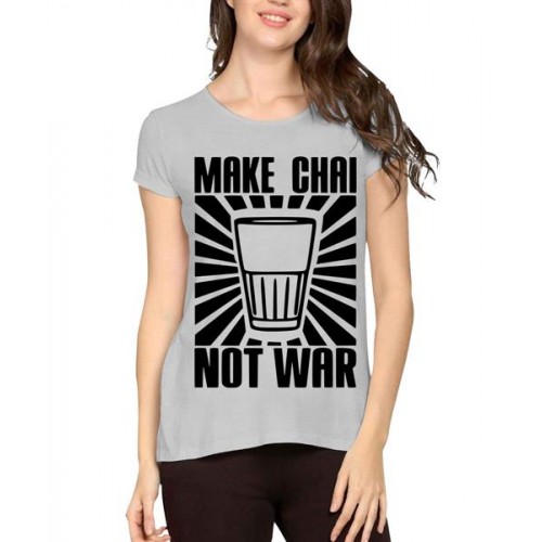 Make Chai Not War Graphic Printed T-shirt