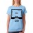 Women's Cotton Biowash Graphic Printed Half Sleeve T-Shirt - Menu 3310