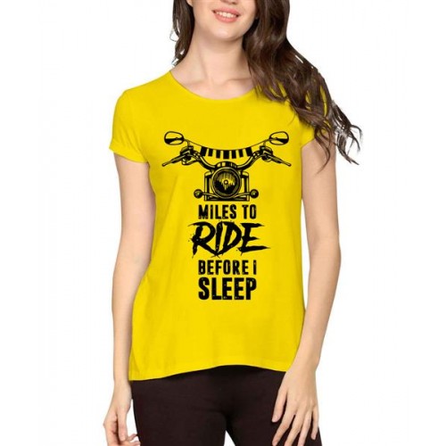 Miles To Ride Before Sleep Graphic Printed T-shirt