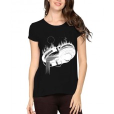 Music Sea Graphic Printed T-shirt