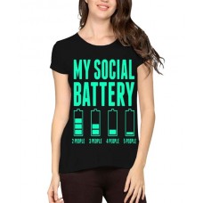 My Social Battery Graphic Printed T-shirt