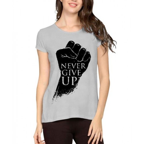 Never Give Up Graphic Printed T-shirt