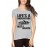 Life's A Mountain Not A Beach Graphic Printed T-shirt