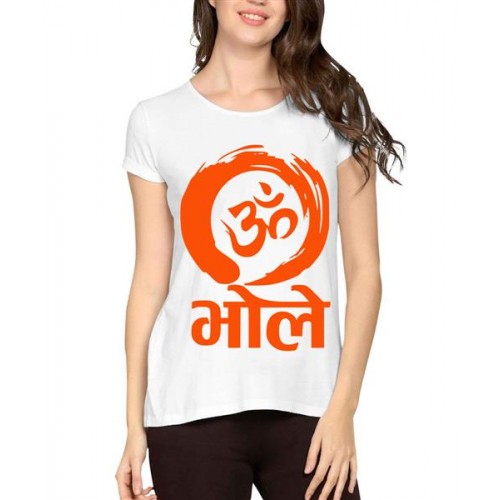 Om Bhole Graphic Printed T-shirt