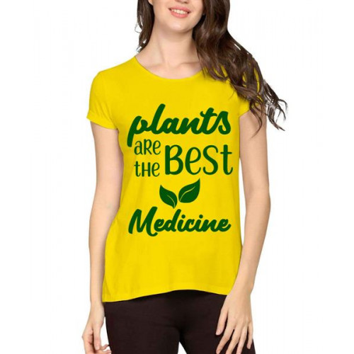 Plants Are The Best Medicine Graphic Printed T-shirt