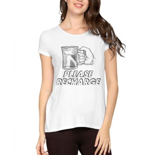 Please Recharge Graphic Printed T-shirt