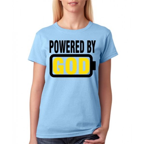 Powered By God Graphic Printed T-shirt