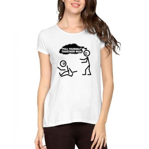 Pull Yourself Together Man Graphic Printed T-shirt