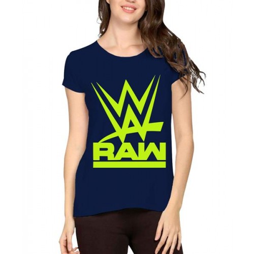 Women's Cotton Biowash Graphic Printed Half Sleeve T-Shirt - Raw Party
