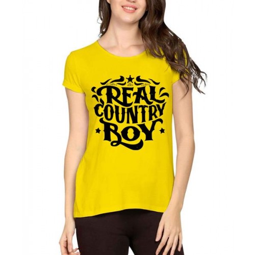 Real Country Boy Graphic Printed T-shirt