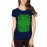 Women's Cotton Biowash Graphic Printed Half Sleeve T-Shirt - Santa Cannabis Beard
