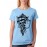 Women's Cotton Biowash Graphic Printed Half Sleeve T-Shirt - Sea Shell Ocean