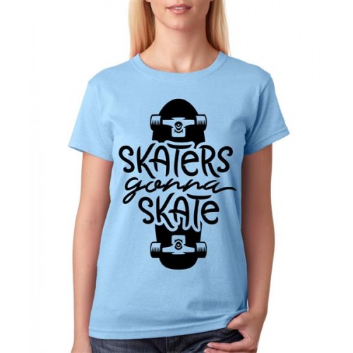 Skaters Gonna Skate Graphic Printed T-shirt