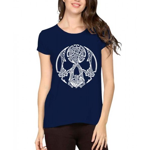 Skull Circle Graphic Printed T-shirt