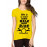 Women's Cotton Biowash Graphic Printed Half Sleeve T-Shirt - Some Walk Some Ride