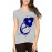 Women's Cotton Biowash Graphic Printed Half Sleeve T-Shirt - Spaceship Boy