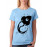 Women's Cotton Biowash Graphic Printed Half Sleeve T-Shirt - Spaceship Boy