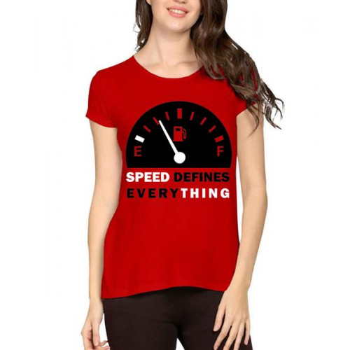 Speed Defines Everything Graphic Printed T-shirt