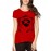 Women's Cotton Biowash Graphic Printed Half Sleeve T-Shirt - Star Shield