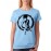 Women's Cotton Biowash Graphic Printed Half Sleeve T-Shirt - Star With Zero