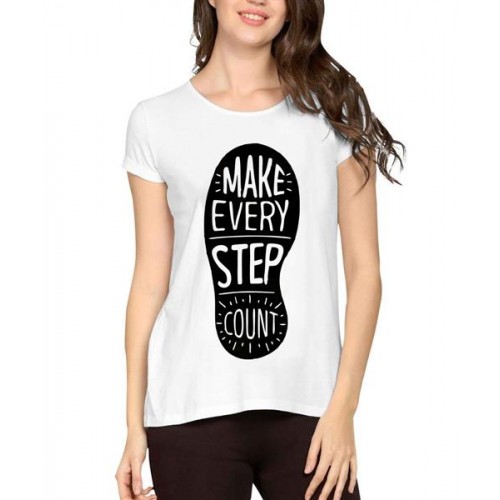 Make Every Step Count Graphic Printed T-shirt