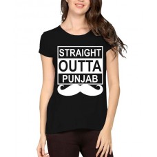 Straight Outta Punjab Graphic Printed T-shirt