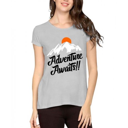 Adventure Awaits Graphic Printed T-shirt