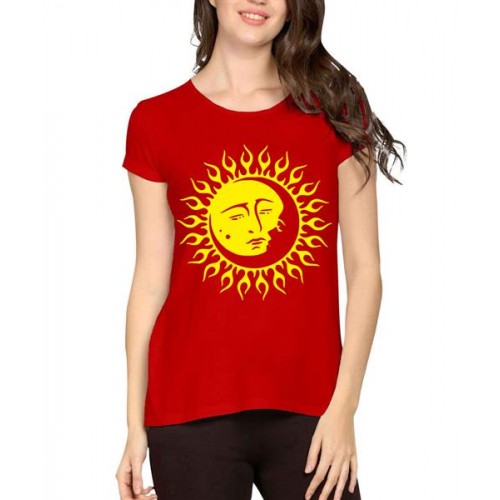 Sun And Moon Graphic Printed T-shirt