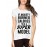 Women's Cotton Biowash Graphic Printed Half Sleeve T-Shirt - Super Model