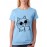 Women's Cotton Biowash Graphic Printed Half Sleeve T-Shirt - Swag Cat Love