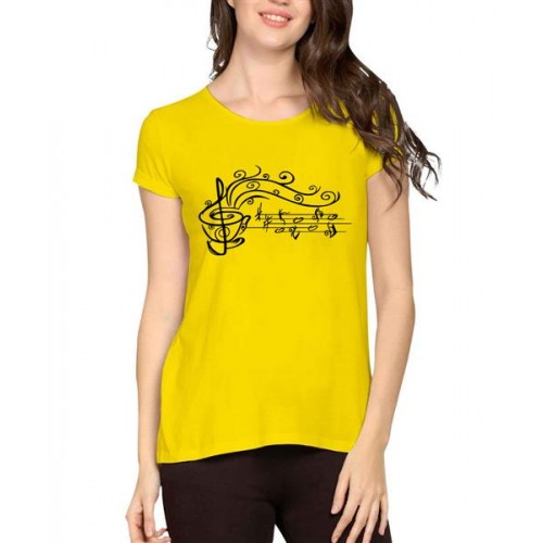 Tea Music Graphic Printed T-shirt