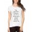 Women's Cotton Biowash Graphic Printed Half Sleeve T-Shirt - The Greatest Pleasure