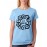 Women's Cotton Biowash Graphic Printed Half Sleeve T-Shirt - The Ten Power Rings