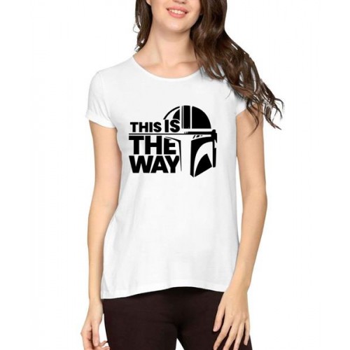 Women's Cotton Biowash Graphic Printed Half Sleeve T-Shirt - This Is The Way
