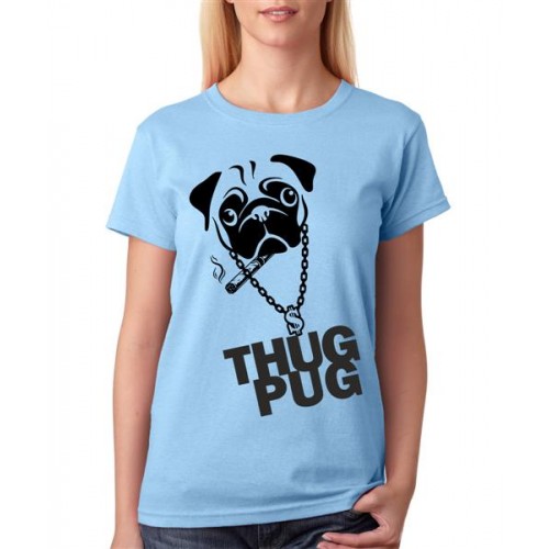 Thug Pug Graphic Printed T-shirt