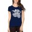 Women's Cotton Biowash Graphic Printed Half Sleeve T-Shirt - Tiger Face