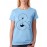 Women's Cotton Biowash Graphic Printed Half Sleeve T-Shirt - Time And Space