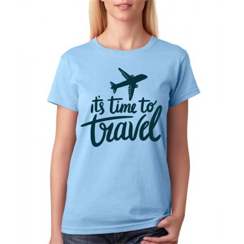 It's Time To Travel Graphic Printed T-shirt