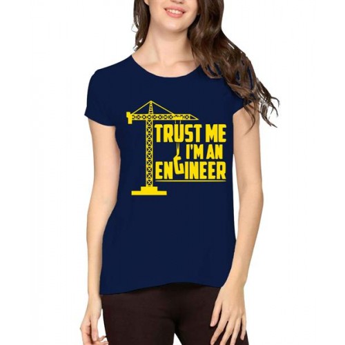Women's Cotton Biowash Graphic Printed Half Sleeve T-Shirt - Trust Me 
