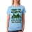 Women's Cotton Biowash Graphic Printed Half Sleeve T-Shirt - Trying To Park Camp