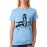 Women's Cotton Biowash Graphic Printed Half Sleeve T-Shirt - View Lighthouse