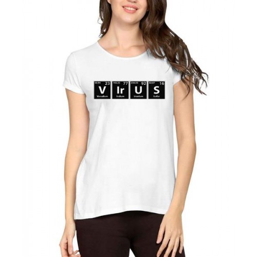 Virus Periodic Table Graphic Printed T-shirt