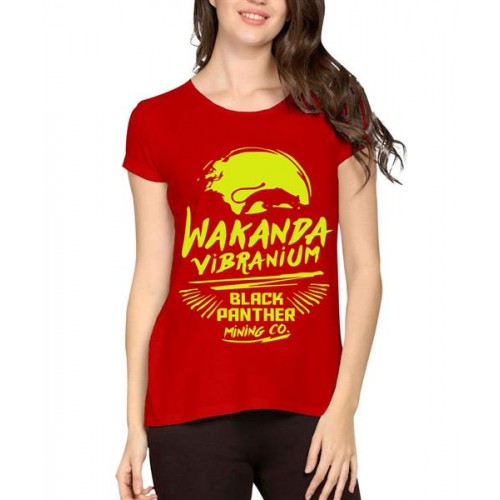 Wakanda Vibranium Black Panther Mining Company Graphic Printed T-shirt