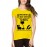 Women's Cotton Biowash Graphic Printed Half Sleeve T-Shirt - Warning Dnd Series